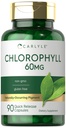 Carlyle Chlorophyll Pillen | 90 Kapseln | Natürliche Pigment | Chlorophyll Konzentrat Ergänzung | Non-GMO, Glutenfrei Komplex
