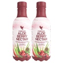 Forever Living - Aloe Berry Nectar - 90.7% Pure Aloe Vera Gel mit Cranberries und Apfel - keine Konservierungsstoffe - 1L (Pack von 2)