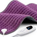 Heizkissen XXXL für Rückenschmerzen Relief, extra große Beheizte Pad für Neck/Schullschuhe/Legs/Knees/Feet/Cramps, Geburtstag Geschenke für Mutter Frauen Ehefrau Grandma Her, 6 Heat Settings, Auto-Off, 17"x33"