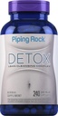 Piping Rock Detox Cleanse Capsules | 240 Pillen | Kräuter-Komplex | Lean Formel | mit Dandelion Root Extract, Psyllium Husk, und Milchdistel | Non-GMO, Glutenfreie Ergänzung