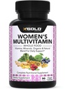 Vegan Women's Daily Multivitamin 50 Plus mit Bio- Ganzstoff-basierten natürlichen Inhaltsstoffen, Ingwer, Maca, Multi-Vitamin B Complex & More - Energieunterstützung, Immunsystem Booster -90 Kapseln