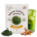 Bio Traditionen Super Greens Pulver Superfood mit Turmeric, Bio Greens Superfood Pulver, 100g/3.5oz Tasche