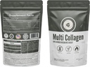 Hydrolisiertes Kollagenpulver Typ I und II. Vanille Flavored 482g mit Hyaluronsäure, MSM, Vitamin D3 & Boswellia Serrata für Damen und Herren