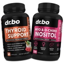 Schilddrüsenunterstützung & Myo-Inositol & D-Chiro Inositol Ergänzung Kapseln - Natürliche Unterstützung für Metabolismus, Stimmung & Energie - 40:1 Verhältnis Hormon Balance für Frauen, Menstrual Cycle, Weibliche Gesundheit