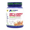 Performance Inspirierte Diät & Energie Molkenprotein - 25G Sauberes Protein - L-Carnitin & Leucin - Verdauungsenzyme - Grüntee-Extrakt - Glutenfrei - 1g Zucker - Vanille Latte - 2,4 lb