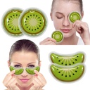 Gel Ice Pack Reusable Cooling Eye Pads und unter Eye Patches, Eye Hot Cold Treatment Pack für Redness,Pain Relief und Eye Relax (Kiwi)