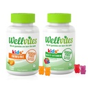 Wellvites Kids Multivitamin & Immune Daily Gummis Bundle - Sugar Free, Vegan, Non-GMO – Vitamine für Kinder – Vitamin C für Kinder Immununterstützung - Keine künstlichen Süßungsmittel – 60 Zähler