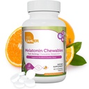 Zahler Melatonin 5mg Tabletten - Fast-Acting Kaubares Melatonin 5 mg Tabletten - Delicious Orange Flavor - Unterstützt Restful and Quality Sleep - Kosher Non GMO Made in USA Nahrungsergänzung, 60 Count