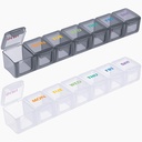 VICASKY 7 Tage 3 mal eine Tag-Pille Organizer: 7 Komponenten, Portable, Reminder, persönliche Pillenspender
