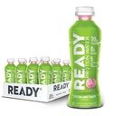 Ready® Protein Water – 20g Whey Protein Isolate, Zero Sugar, Low-Calorie Sports Drink for Hydration & Recovery – Elektrolyte, Essential Amino Acids – Cotton Candy Grape, 16.9 fl oz Flaschen (12-Pack)