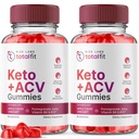 rize labs (Pack von 2 insgesamt Fit Keto ACV + Gummis, Advanced Weight Loss, Total Fit Keto Gummies Bewertungen Gomitas (120 Gummies)