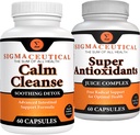 Calm Cleanse beruhigende Detox + Super Antioxidant Juice Complex Bundle