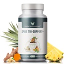 Spike Tri-Support+ mit Nattokinase, Bromelain und Turmeric - Includes Dandelion Extract, Black Seed Extract, Green Tea Leaf, Selenium for A Full Spectrum Spike Support Supplement