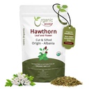 Organic Way Hawthorn Blatt und Blume geschnitten & Sifted (Crataegus monogyna) - Kräutertee | European Wild-Harvest | USDA & Kosher Zertifiziert | Non GMO & Gluten Free | Origin - Albanien (16 Oz)