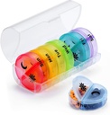 Medical Box Travel Pill Organizer Case, 2 Mal am Tag, Große AM/PM Wöchentliche Pille Dispenser Planner, Medizin Reminder Halter 7-Tag für Vitamine, Fischöle, Tägliche Calciumergänzungen, Kapseln