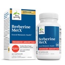 Terry Naturally Berberine MetX Extra Strength - Brain & Liver Health Support Supplement - Ergänzung mit indischen Barberry Root Extract - Vegan Kapseln für Metabolic Health Support - 60 Kapseln