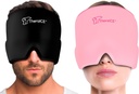 TheraICE Migraine Relief Cap, beruhigende Kopfschmerzen Ice Pack Maske Produkte, Cooling Gel Hat, Gesicht Kaltkompress Kopf Wrap für Spannung, Stress & Hangover