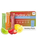 Hydralyte Low Sugar Rapid Rehydration - Leichte Funkelnde Elektrolyt-Pulver-Packets, 8 oz Serve | Variety Hydration Packets | Hydration für Hitze, Reisen, Übungen und Bachelorette-Parteien (30 Zähler)