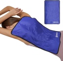 Extra Großes Eispaket für Verletzungen Wiederverwendbar, Physikalische Therapie Cold Pack w/2 Riemen für Volle Rücken Knie Schmerzen Relief, Heiße kalte Kompressor Gel Eis Wrap für Schwellen, Brügge, Großes Eispad 23.2" x 14.5" Blau