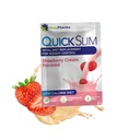 Quick Slim High Protein Weight Loss Shakes für Damen und Herren, komplettes Meal Ersatz-Pulver, Low Carb Diät Shakes, Intermittent Fasten, Keto, Glutenfrei (1 Portion, Erdbeercreme)