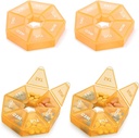 Weekly Pill Organizer Large 7 Day Pill Box Organizer Daily Medicine Case for Vitamin Fish Oil Pills Supplements Arthritis Friendly