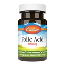 Carlson - Folsäure, 400 mcg, bietet wichtige pränatale Unterstützung, Fetale Entwicklung, 300 Tabletten