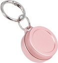 Daily Metal Carrying Case - Tragbare Schlüsselanhänger Pillenhalter, Wasserdichte Small Travel Pille Container für Earplugs Münzen, kompatibel mit Loop, Eargasm & Vibes, Kompakte Mini Purse Pill Box (Pink)