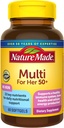 Natur gemacht Multivitamin für sie 50+ mit kein Eisen, Frauen Multivitamin für tägliche Ernährungsunterstützung, Multivitamin für Frauen, 60 Softgels, 60 Tage Versorgung