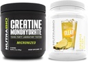 NutraBio Creatine Monohydrate, Unflavored, (150 g) und Clear Whey Protein Isolate, (Pineapple Splash) Supplement Bundle – Muskelenergie, maximales Wachstum, Erholung und Stärke
