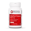 PROTOKOLL FÜR LIFE BALANCE 5-Methylfolate 1000mcg - Superior Methyl Folate Bioverfügbarkeit - für Brain-Unterstützung - Folate Supplement für Damen und Herren - Kosher & Vegan - 90 Tabs