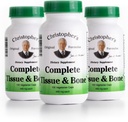 Christopher's Original Formulas Complete Tissue & Bone Formula – 100 VCaps | Kräuterunterstützung für Knochen & Connective Tissue - Pack von 3