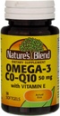 Nature's Blend Co-Q10 & Omega-3 30 Sgels