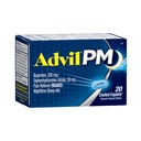 Advil PM (20 Count) Schmerzlinderung/Nachtzeit Schlafhilfe beschichtetes Caplet, 200mg Ibuprofen, 38mg Diphenhydramin
