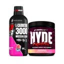 PROSUPPS L-Carnitine 3000 Stimulant Free Liquid Shots (31 Servings, Berry) and Mr. Hyde Signature Series Pre-Workout Energy Powdered Drink (30 Servings, Watermelon) Bundle