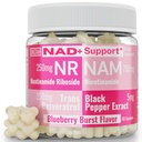 SHIZAM Nicotinamid Riboside NR NAM Resveratrol Gummis, 1000mg NAD+ NAD + Plus Nrf2 Activator Booster w Pure Niacinamide Vitamine B3 Kapseln Pulver Ergänzungen Alt NDA Regenerator 500mg