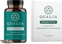 Qualia Life Sciences Bundle Qualia Mitochondria+ & Qualia Senolytic, Aging Supplements, die optimale Zellreparatur und Verjüngung unterstützt