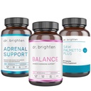 Dr. Brighten PCOS Basic Kit - Frauen Hormon Balance, Adrenal Support, und Saw Palmetto Plus