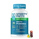 SmartyPants Multivitamin für Männer, Bio-Gummi: Probiotika, CoQ10, Methylfolat, Omega 3 (ALA), Vitamin D3, C, Vitamin B12, B6, A, K & Zink für Immununterstützung, Biotin, 120 Gummies (30 Tage Versorgung)
