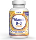 90 pflanzliche Kapseln Vitamin D. D3 5000IU (125 MCG) Hohe Potenz Immununterstützung Nahrungsergänzungsmittel. Gesunde Muskelwiederherstellung Advanced. Nicht-GVO-Formel