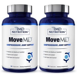 1MD Nutrition MoveMD - Joint Health Supplement - Arzt Formuliert | mit Collagen, Astaxanthin und mehr | 30 Kapseln (2-Pack)