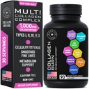 Thermogenic Multi Collagen Burn Capsules - Advanced Type I, II, III, V, X Hydrolysed Collagen Peptides Plus Hyaluronsäure - Metabolismus, Cellulite, Haut, Haar, Nails Support - 90 Collagenic Burn Caps