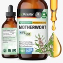 BIO KRAUTER Mutterwort-Tinktur - Mutterwort Kräuterextrakt - Flüssige Ergänzung für die Gesundheit der Frau - Förderung von Kalorien - Alkohol & Zucker kostenlos - Vegan Tropfen 4 Fl.Oz.