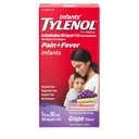 Infants' Tylenol Oral Suspension Liquid Medicine mit Acetaminophen, Baby Fever Reducer & Pain Reliever für Minor Aches & Pains, Sore Throat, Headache & Toothache, Grape Flavor, 1 fl. oz