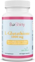 L Glutathione Haut Beleuchtung Aufhellende Pillen 1000 mg Antioxidans Anti Aging zur Unterstützung Leber Gesundheit & Detox Hilfe Immun- & Gehirn Funktion Reduzieren freie Radikale Beschädigung Vegan 60 Kapseln