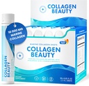 Swedish Nutra - Collagen Beauty | 10.000 mg Hydrolyzed Marine Collagen Liquid Supplement - 30 x 25 ml Tägliche Schüsse | Hyaluronsäure und Vitamin C, um gesundes Haar, Haut, Nägel | Sugar-Free zu unterstützen