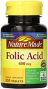 Naturgemachte Folsäure 400 mcg 250 Count (5 Packung)