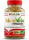 Vollleben Aloe Vera + Vitamin E, 60 brechende Kapseln - Feuchtigkeitsspendend, Anti-Aging - gesunde Hautpflege