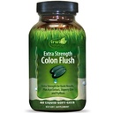 Irwin Naturals Extra Strength Colon Flush Quick & Powerful Digestive + Constipation Support Supplement mit Psyllium, Acai, Triphala + beruhigende Botanicals - 60 Liquid Softgels