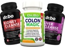 Colon, Kidney & Liver Cleanse Detox Support Supplement - Natürliche Bowel Cleanser Pillen für Darm Bloating & Daily Constipation Relief - Hilfe Blasenkontrolle, Urinary Tract & Gallbladder Gesundheit