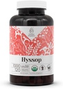 Hyssop 120 Kapseln | High-Potency Kapseln, pflanzliche Nahrungsergänzungsmittel | Hergestellt mit Gemüsekapseln und USDA Organic Hyssop (Hyssopus officinalis) Getrocknete Kräuter (120 Kapseln)